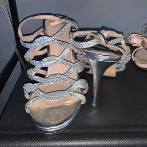 Silver heels